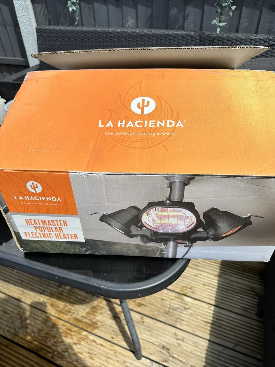 🔥La Hacienda Heatmaster 1.8kW Popular Black Parasol Patio Heater Brand New  5060227690311 | eBay