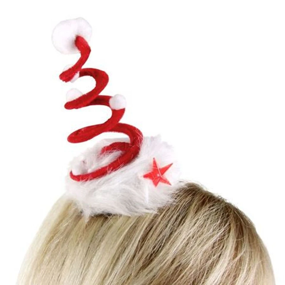LED Mini Gorro de Navidad Pinza para el Cabello Traje Decoración Claus Enganches - Imagen 1 de 1