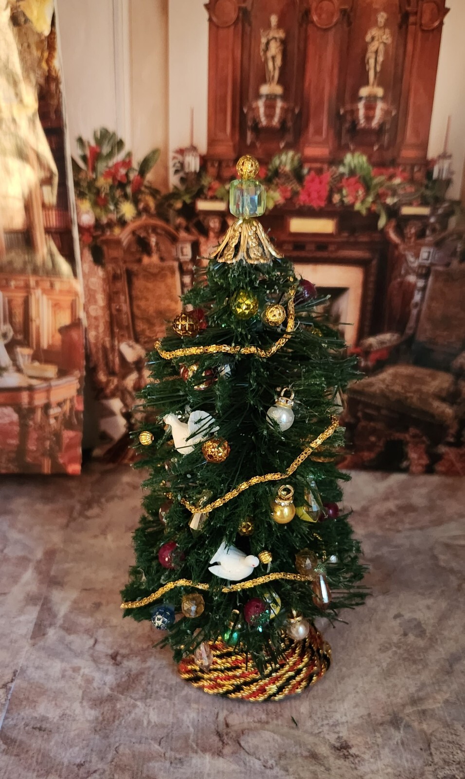 DOLLHOUSE MINIATURE 112 Scale Christmas Tree O.o.a.k. eBay