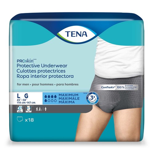 Tena ProSkin Maximum Absorbent Underwear, Large (BG/18) - Picture 3 of 6