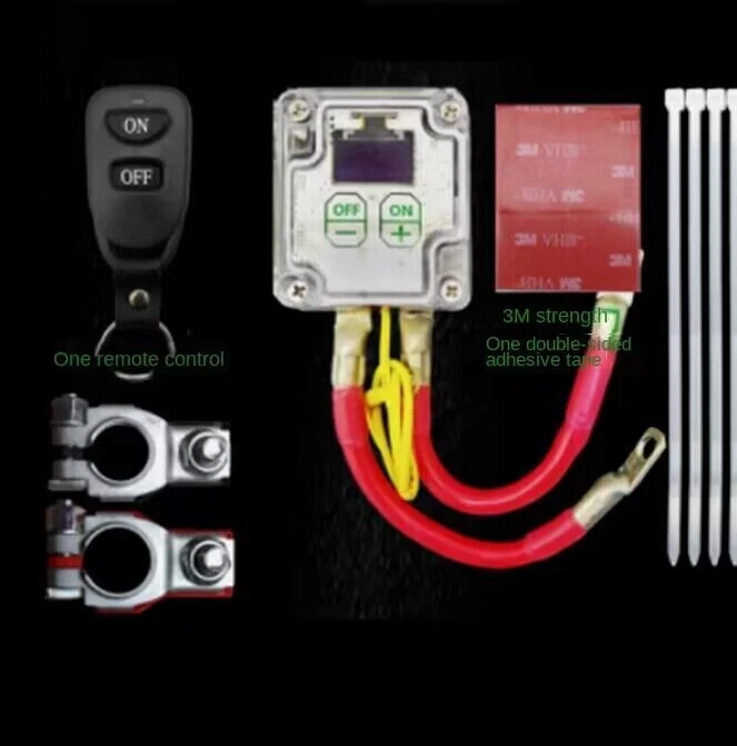 Remote Control Car Battery Disconnect Power Cut Off Master Kill Switch Isolator - Image 3 of 4