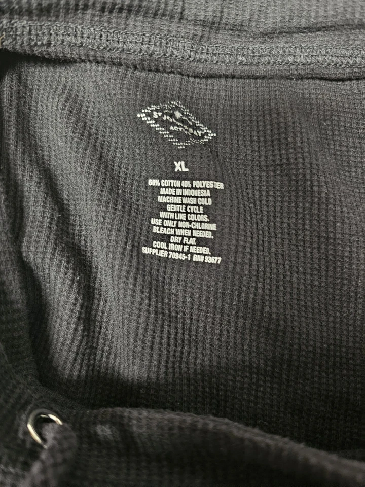 St. John's Bay XL Active 黑色圆领罗纹针织上衣棉混纺二手状况完好 — 第 3/3 张图片