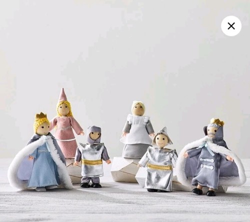 Pottery Barn Kids for Castle Puppenhaus 6 Puppen Royal Family