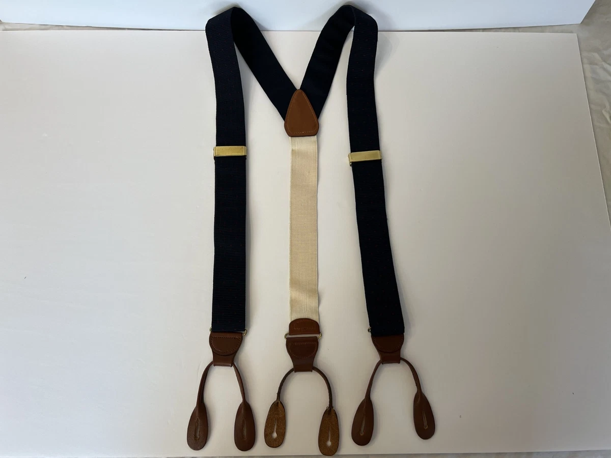 Brooks Brothers Blue Suspenders for Men for sale | eBay