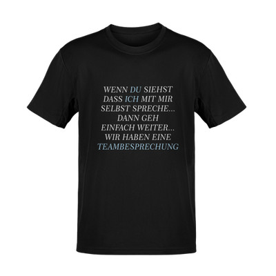 T-Shirt Mit mir selbst spreche Sprüche lustig TS0056U