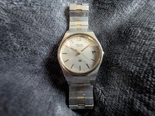 SEIKO SQ Vintage Quartz 8122 7029 A4 Silver Dial Men's Watch 1980's Model