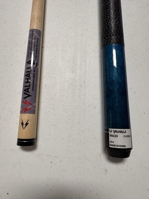 Viking Valhalla VA113 Pool Cue    Blue 58 2-Piece Billiard Stick - 18oz