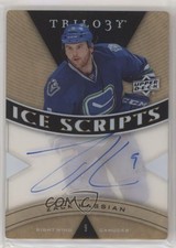 2013-14 Upper Deck Trilogy Ice Scripts Zack Kassian #IS-ZK Auto n1u