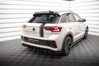 Heckansatz Diffusor Passend FüR Vw T-Roc R Mk1 Fl Schwarz Matt