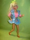 #9423 Vintage 1990 ALL AMERICAN BARBIE Doll in Outfit & REEBOK Sneakers