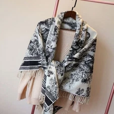DI.O Shawl, Warm Jungle Blanket, Cashmere Scarf, Thickened Dual-Use Scarf