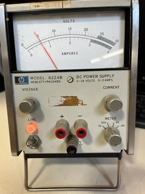 HP Hewlett Packard - 6224B DC Power Supply 0-24V   0-3A - Tested Voltage Output