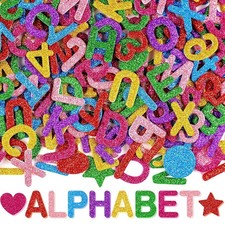 Foam Letters, 784 Pcs Letter Stickers Glitter Alphabet Stickers Colorful