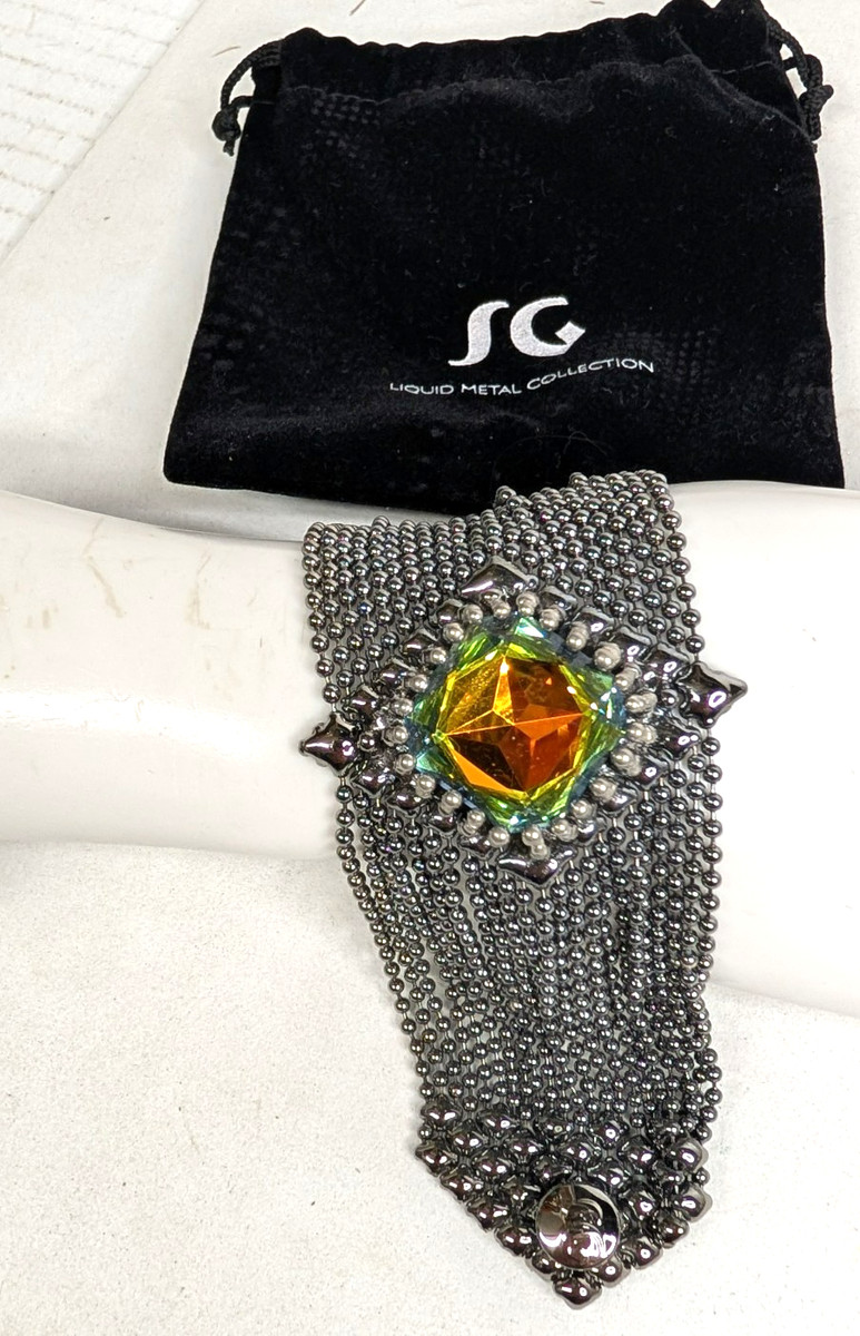 Vintage S G Liquid Metal Collection Bracelet Bagged