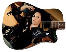 Shelly Fairchild Signed 1:1 Signature Edition Graphics Photo Guitar ACOA