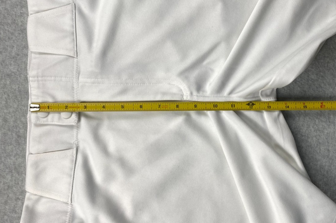 Nike Men's Size Large Vapor Select Piped Baseball White Pants BQ5489-107