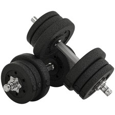 Kurzhantel Set 25KG Hantelset mit Hantelscheiben für Zuhause Stahl Refurbished