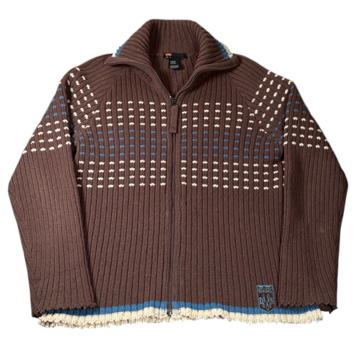 Cardigan Diesel Homme En Viscose, Taille XL (52), Couleur Vert - Occasion Très Bon état