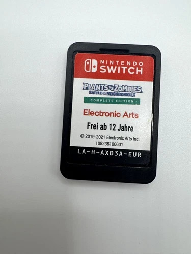 PvZ Plants vs Zombies Battle for Neighborville Nintendo Switch Game Cartridge