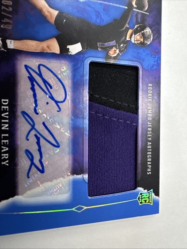Devin Leary 2024 Panini Origins RPA Rookie Auto Jumbo Jersey Patch 2/49 Ravens - Picture 3 of 3