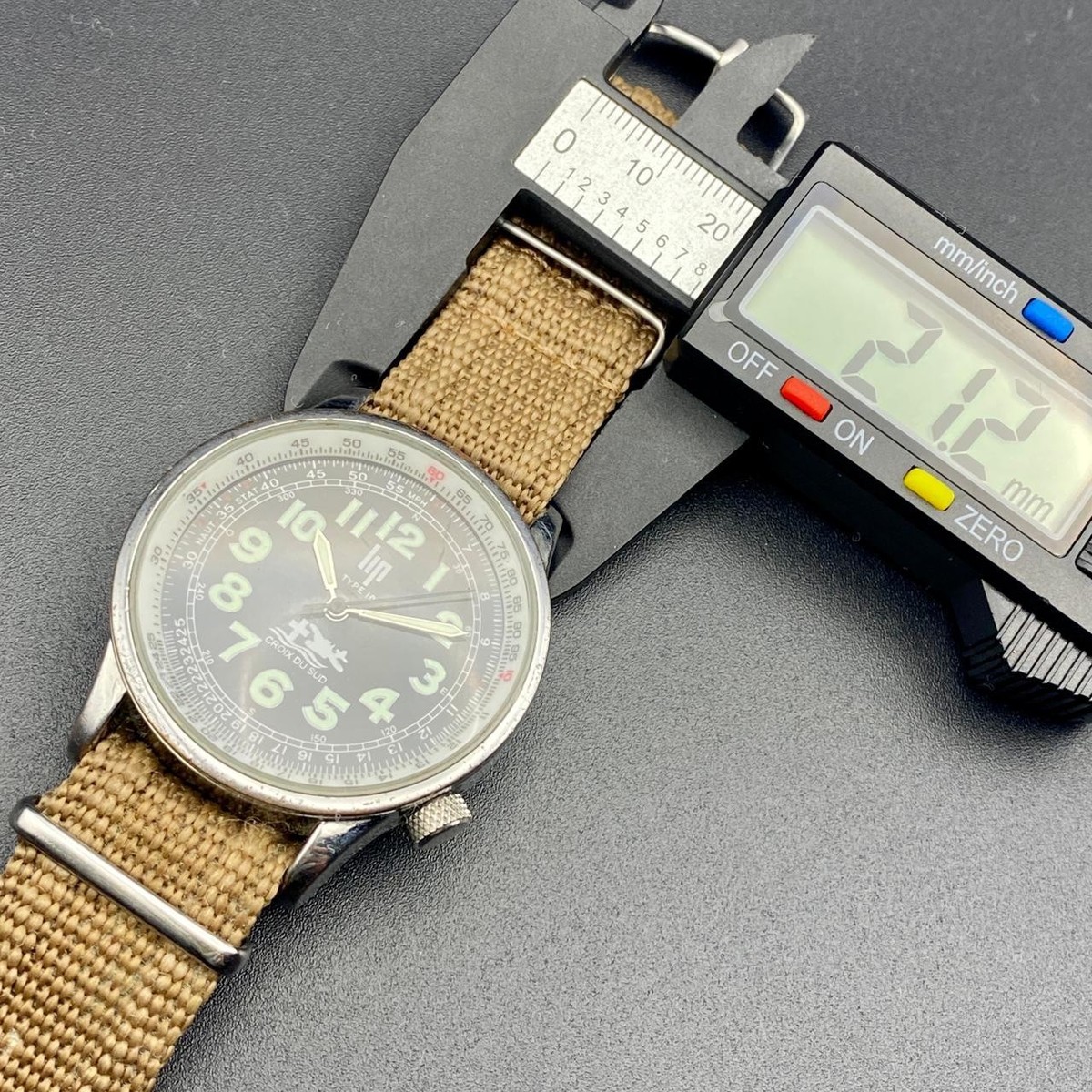 VINTAGE SKIN DIVER WATCH LIP FRENCH MEN'S MILITARY STYLE QUARTZ | eBay