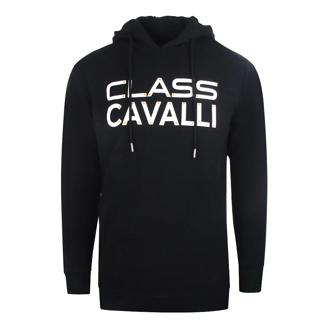 Cavalli Class Reverse Logo Black Hoodie 23190₽