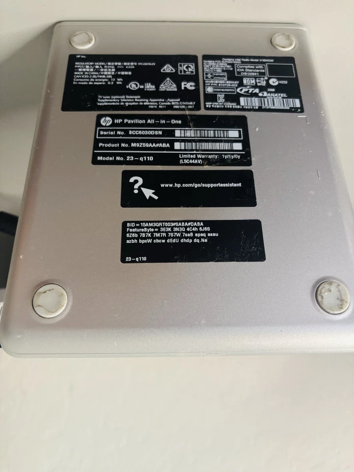 HP Pavilion 23" 23-q110 LCD AIO 2.20 GHz Processor AMD Radeon R5 Graphics 1TB HD - Image 4 of 4