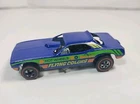 Hot Wheels Redline Top Eliminator Blue Cuda Flying Colors Hong Kong Vintage 1969