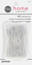 Home 44009 Upholstery Pins, 2-1/2-Inch 30-Piece , Nickel