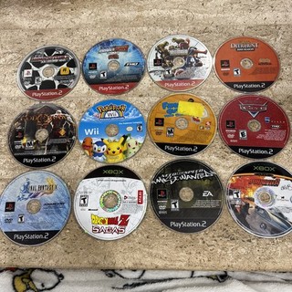 Playstation Xbox Wii Games Broken Disc Lot of 12 As Is For Parts Non Working