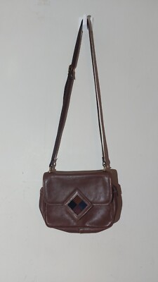 Braune Leder Handtasche Schulter 