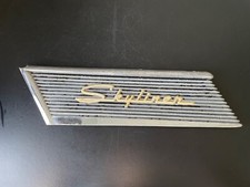 1959 Ford Retractable Skyliner Roof Side Script Chrome Molding Fairlane Trim Oem