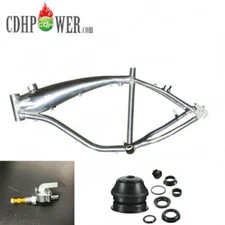CDHPOWER Gas Bicycle Frame 2.4L Fuel Tank Motorized Bike Frame &Headset &Petcock