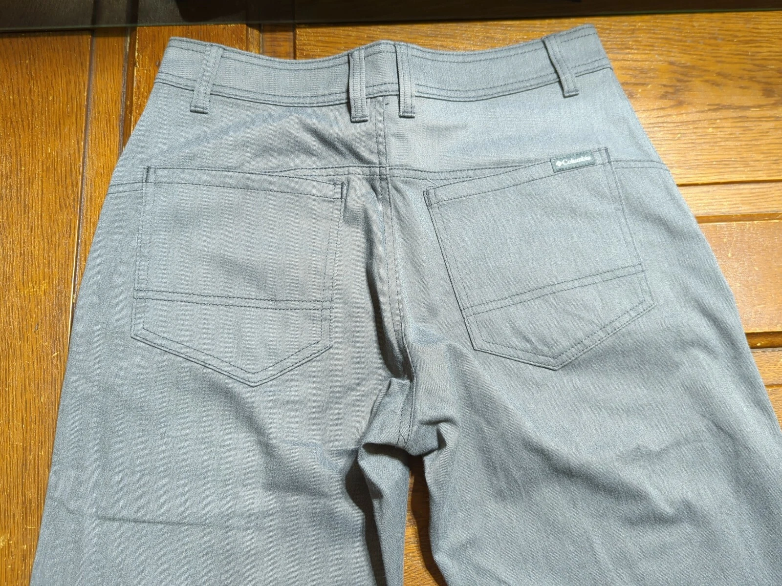 Columbia Pants Adult Size 30 x 30 Gray Chino Outdoor Hiking Fishing Men's
