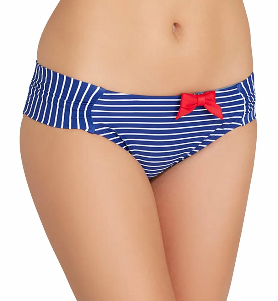 Panache Swim Britt STREIFEN Neckholderausschnitt Tankini oder Slips IN KOBALT/WEISS PS121 37C - Bild 3 von 4