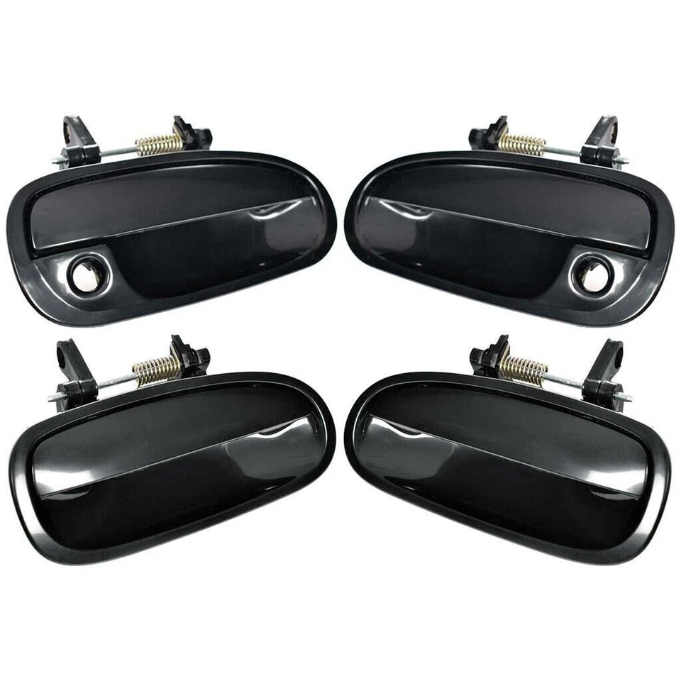 Front & Rear Outside Door Handles Set Black for 1996-2000 Honda Civic Ek - Изображение 4 из 4