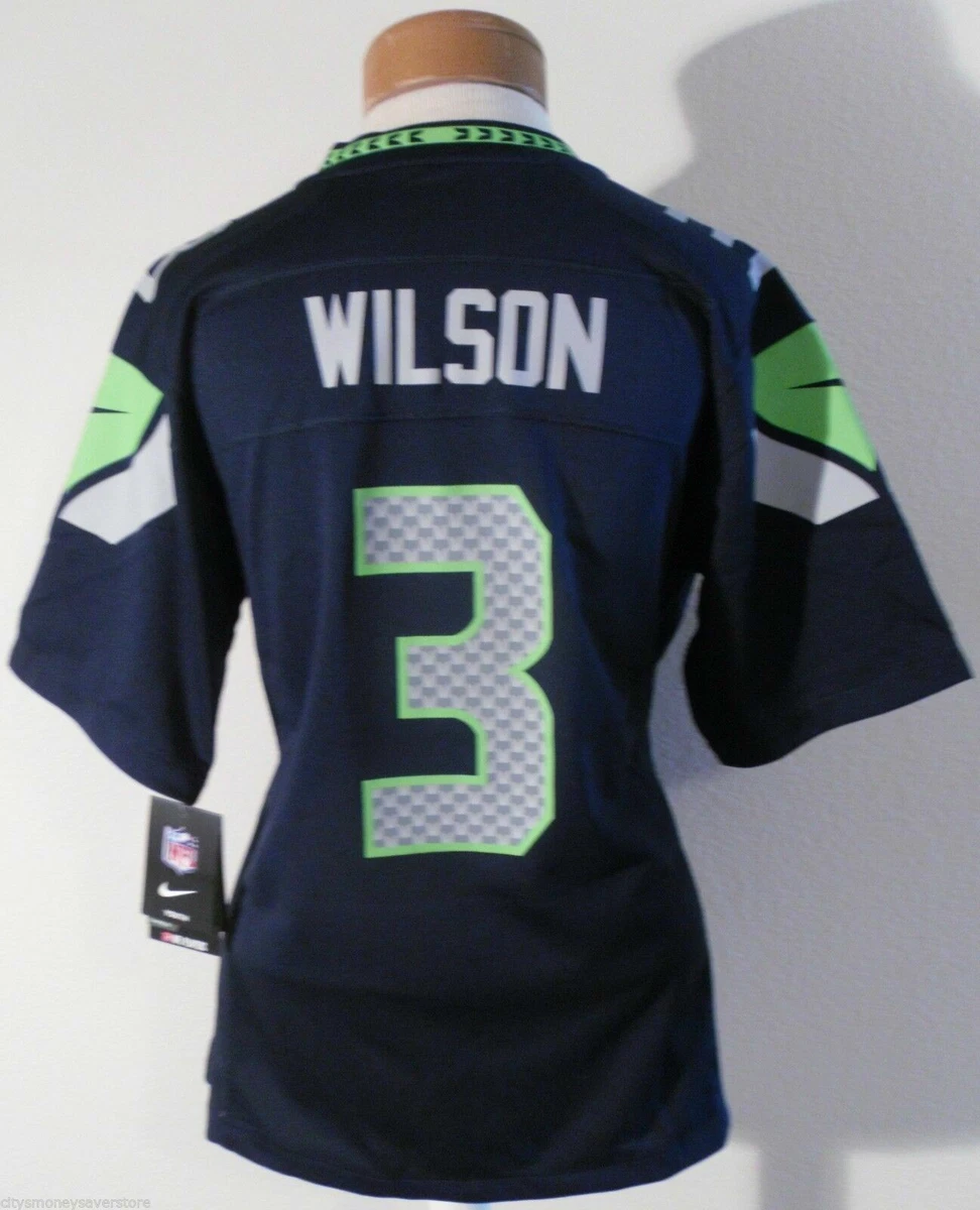 Women's seattle seahawks russell wilson nike college navy game jersey sales