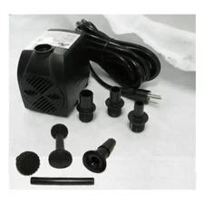 Submersible Fountain Pump 530 GPH Includes 4-fountain-head-nozzles - APJR2000-FH