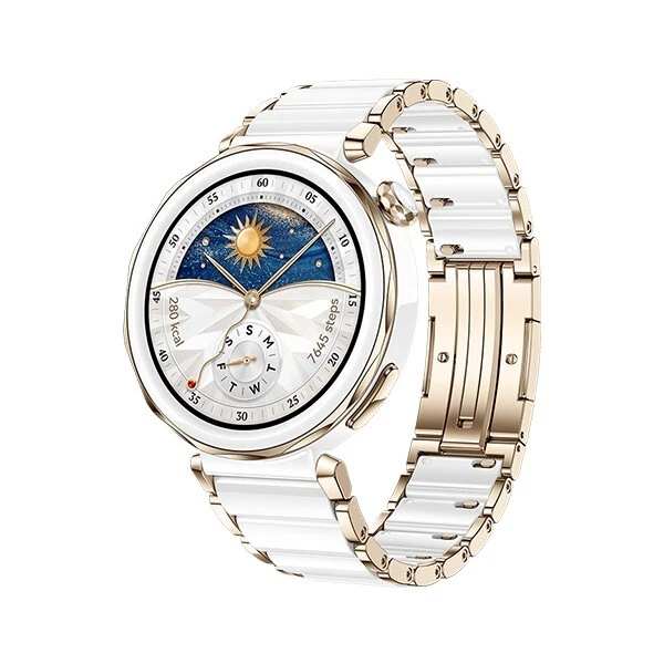 Huawei Watch GT 5 Pro 42mm WHITE CERAMIC 1.32" Bluetooth iOS Android Smartwatch - Image 2 of 4