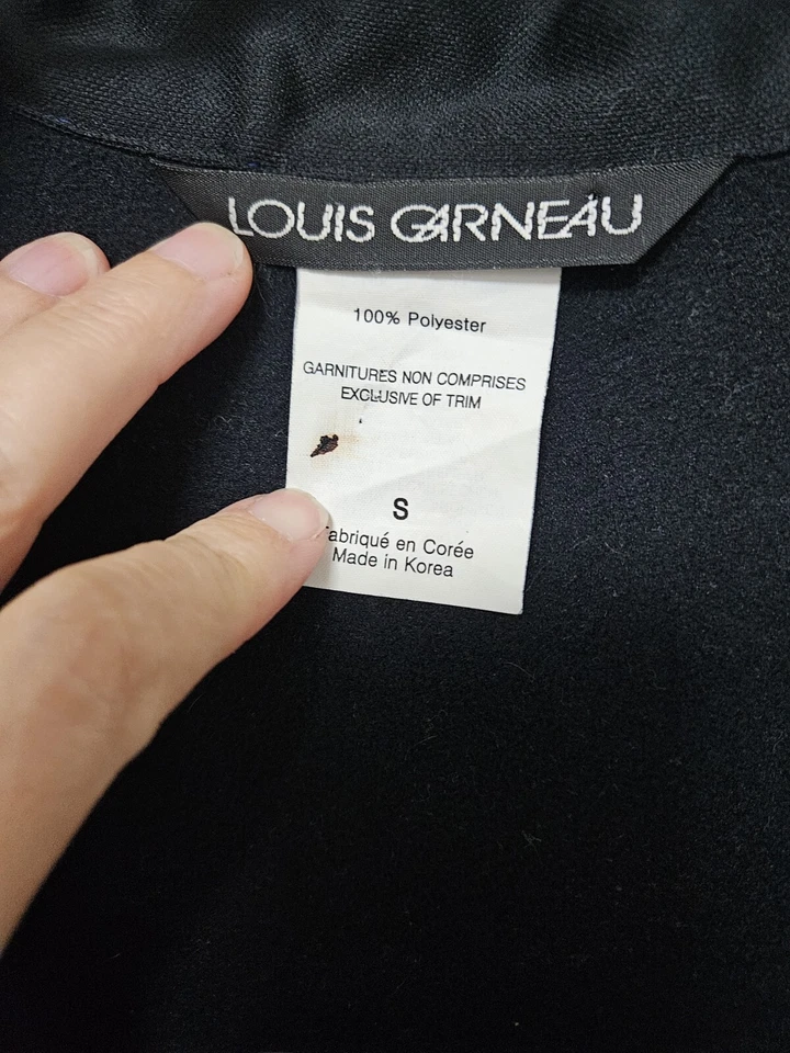 VTG Louis Garneau Cycling Vest Men's Small Winter Full Zip Blue Windbreaker VGUC - Image 2 of 4