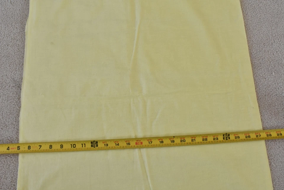 24" Long, Solid Yellow Lighter-Weight Flannel, E122 - Image 3 of 4