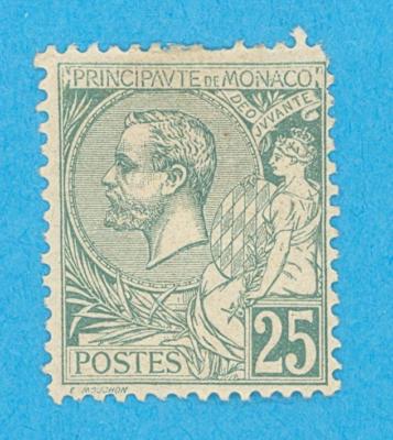 MONACO 20  MINT HINGED OG * MISSING PERF VERY FINE! - MIS