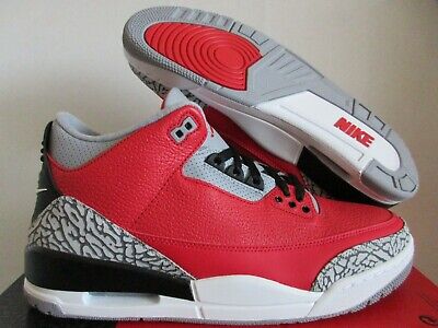 Nike Air Jordan 3 Retro Se Fire Red Cement Grey Unite Sz 12 Ck5692 600 Ebay
