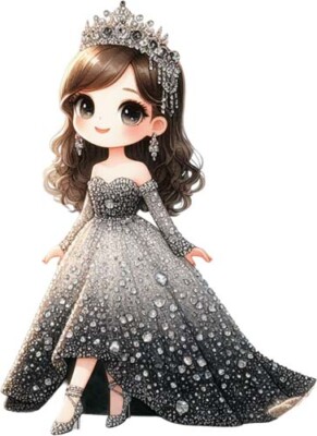 Kleine magische Prinzessin Wand Schlafzimmer Kinderzimmer Dekor bunte Vinyl Aufkleber Abziehbild