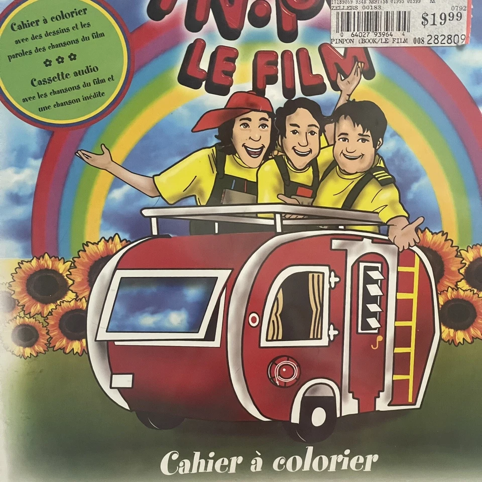 NEW PIN-PON Le Film Cassette Tape + Coloring Book - RARE Vintage 1999 Pin Pon - Image 2 of 4