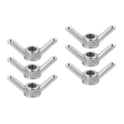 6 Pcs Hand Mutter Schrauben Muttern Metall Hurrican Schrauben