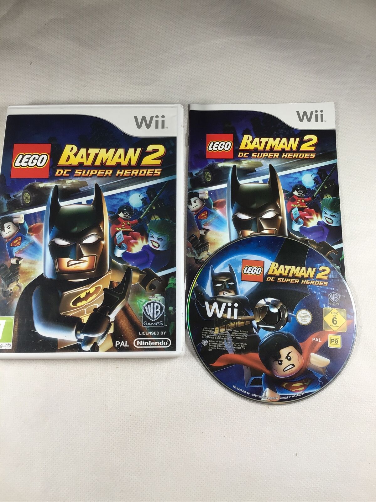 utilizar Empotrar pañuelo LEGO Batman 2 DC Super Heroes Nintendo Wii Game With Manual | eBay