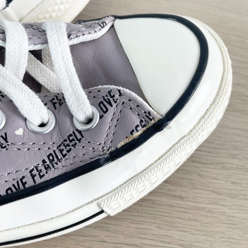 Converse Chuck OX Love Fearlessly Shoes Womens US 7 UK 5 EU 37.5 Amethyst Grey - Picture 9 of 13