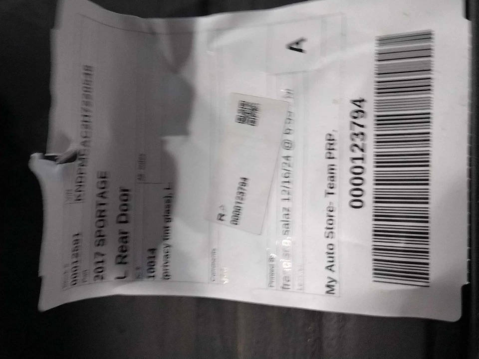 二手 左后门总成 后侧 适合:2017 起亚 Sportage 隐私色调 glas — 第 2/4 张图片