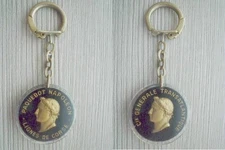 RARE porte-clés BOURBON  forme disque Paquebot NAPOLEON Lignes de Corse CGT